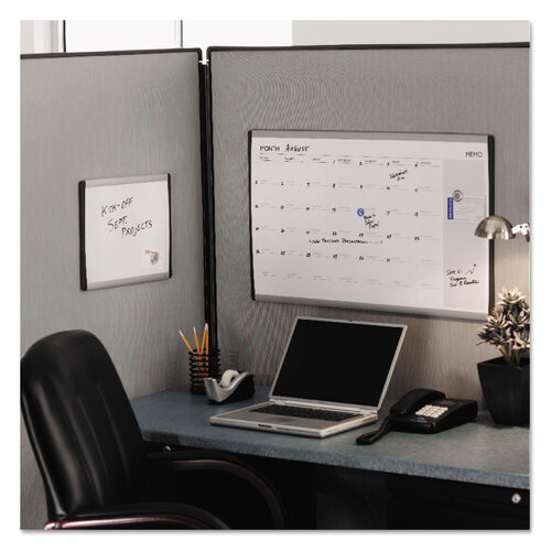 QRTARC1411 - Quartet - ARC Frame Cubicle Magnetic Dry Erase Board, 14 x 11, White Surface, Silver Aluminum Frame