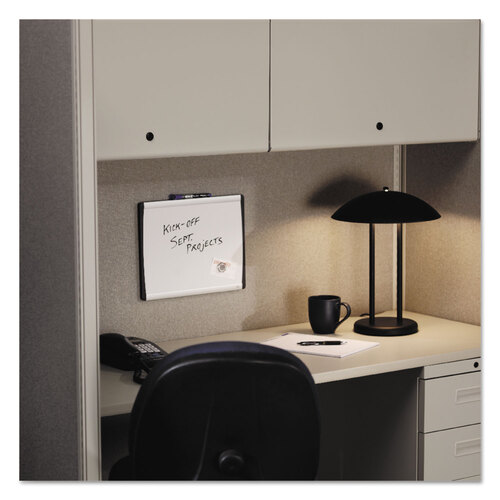 QRTARC1411 - Quartet - ARC Frame Cubicle Magnetic Dry Erase Board, 14 x 11, White Surface, Silver Aluminum Frame