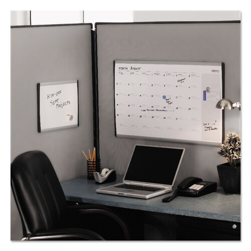 QRTARC2414 - Quartet - ARC Frame Cubicle Dry Erase Board, 24 x 14, White Surface, Silver Aluminum Frame