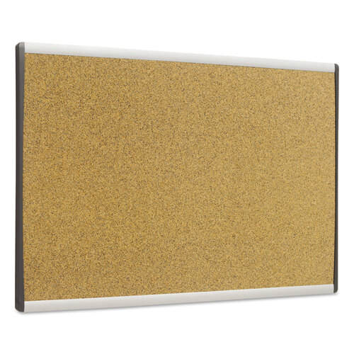 QRTARCB3018 - Quartet - ARC Frame Cubicle Cork Board, 30 x 18, Natural Surface, Silver Aluminum Frame