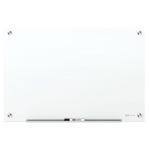 Brilliance Glass Dry-Erase Boards, 48 x 48, White Surface Brilliance Glass Dry-Erase Boards, 48 x 48, White Surface