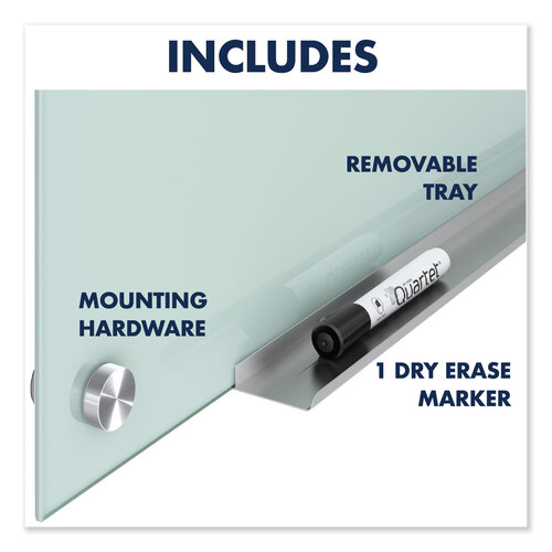 QRTG3624F - Quartet - Infinity Glass Marker Board, 36 x 24, Frosted Surface