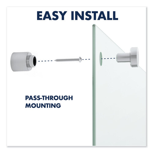 QRTG7248F - Quartet - Infinity Glass Marker Board, 72 x 48, Frosted Surface