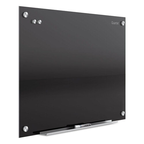 QRTG9648B - Quartet - Infinity Glass Marker Board, 96 x 48, Black Surface