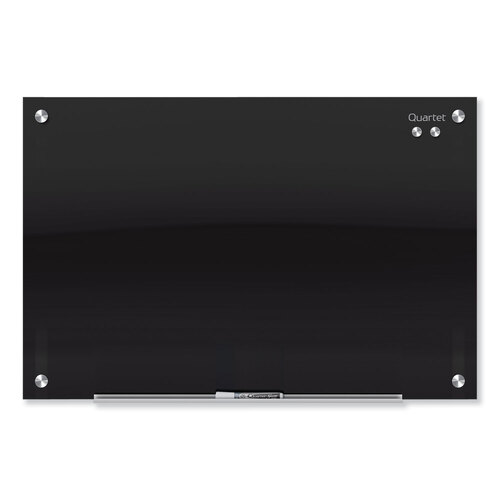 QRTG9648B - Quartet - Infinity Glass Marker Board, 96 x 48, Black Surface