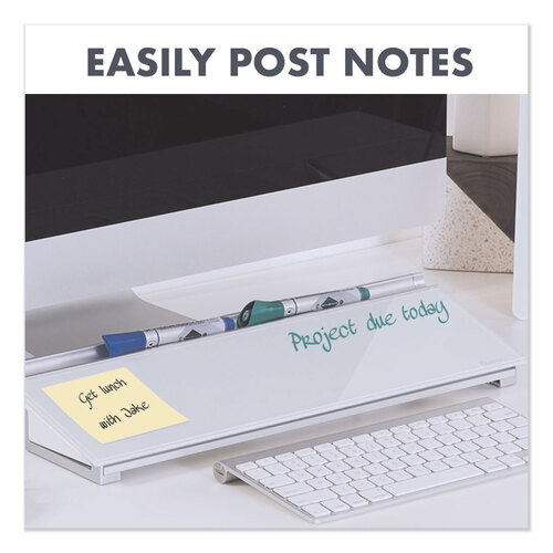 QRTGDP186 - Quartet - Glass Dry Erase Desktop Computer Pad, 18 x 6, White Surface