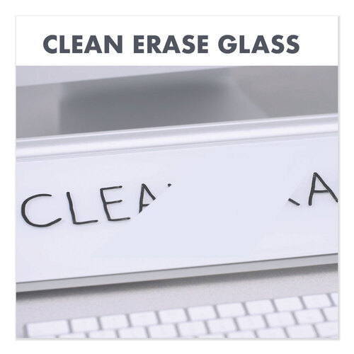 QRTGDP186 - Quartet - Glass Dry Erase Desktop Computer Pad, 18 x 6, White Surface