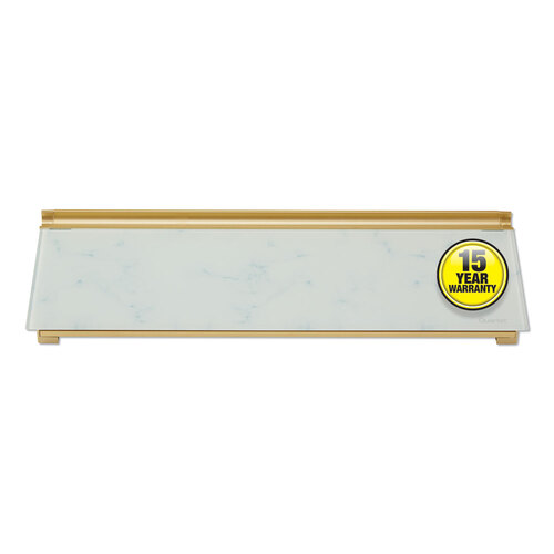 QRTGDP186M - Quartet - Glass Dry Erase Desktop Computer Pad, 18 x 6, Marble Surface