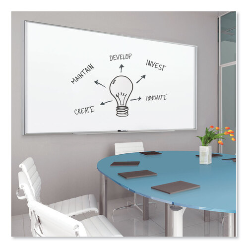 QRTNA7248F - Quartet - Fusion Nano-Clean Magnetic Whiteboard, 72 x 48, White Surface, Silver Aluminum Frame