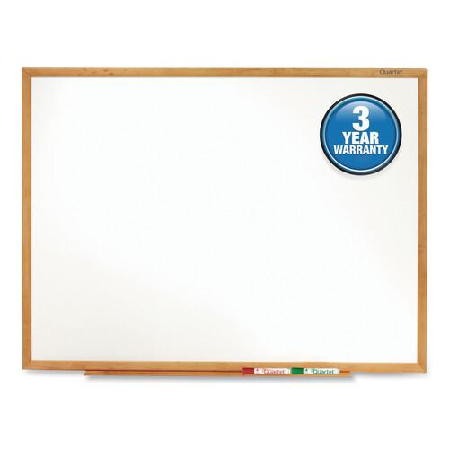 QRTS573 - Quartet - Classic Series Total Erase Dry Erase Boards, 36 x 24, White Surface, Oak Fiberboard Frame