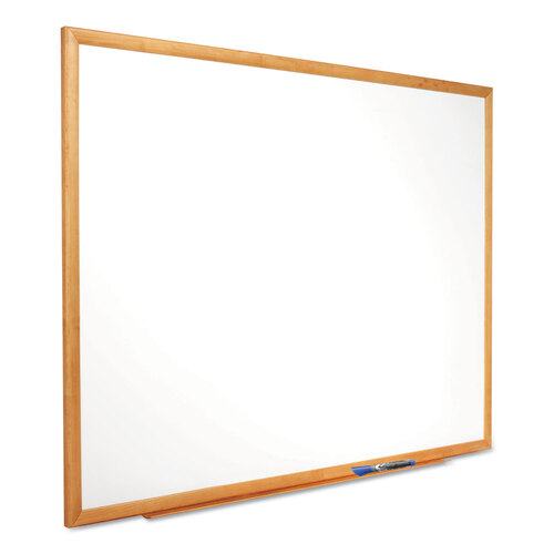 QRTS573 - Quartet - Classic Series Total Erase Dry Erase Boards, 36 x 24, White Surface, Oak Fiberboard Frame
