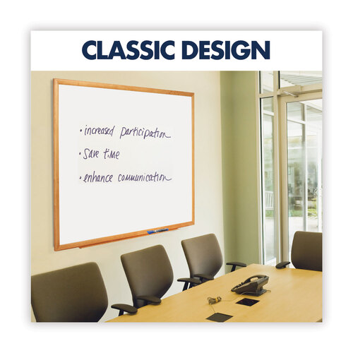QRTS573 - Quartet - Classic Series Total Erase Dry Erase Boards, 36 x 24, White Surface, Oak Fiberboard Frame