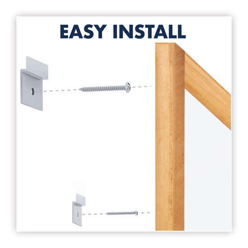 QRTS573 - Quartet - Classic Series Total Erase Dry Erase Boards, 36 x 24, White Surface, Oak Fiberboard Frame