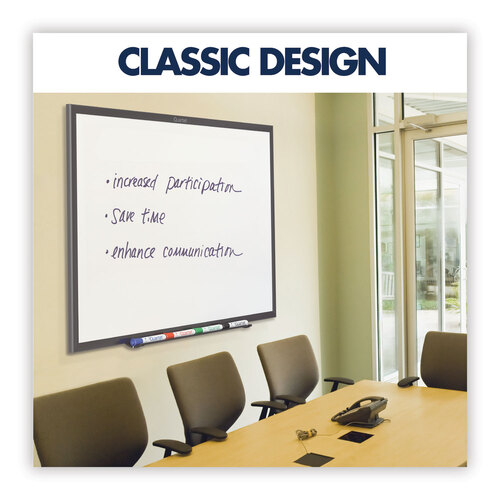 QRTSM534B - Quartet - Classic Series Nano-Clean Dry Erase Board, 48 x 36, White Surface, Black Aluminum Frame