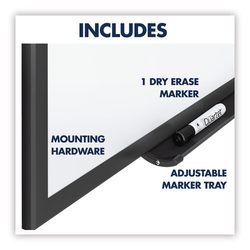 QRTSM534B - Quartet - Classic Series Nano-Clean Dry Erase Board, 48 x 36, White Surface, Black Aluminum Frame