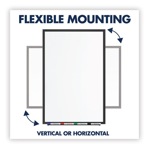 QRTSM534B - Quartet - Classic Series Nano-Clean Dry Erase Board, 48 x 36, White Surface, Black Aluminum Frame