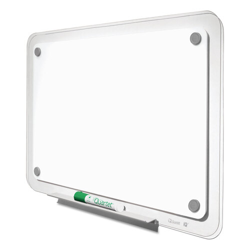 QRTTM3623 - Quartet - iQ Total Erase Translucent-Edge Board, 36 x 23, White Surface, Clear Plastic Frame