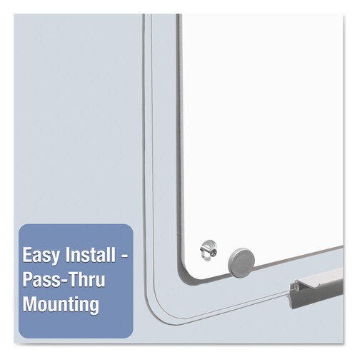 QRTTM3623 - Quartet - iQ Total Erase Translucent-Edge Board, 36 x 23, White Surface, Clear Plastic Frame
