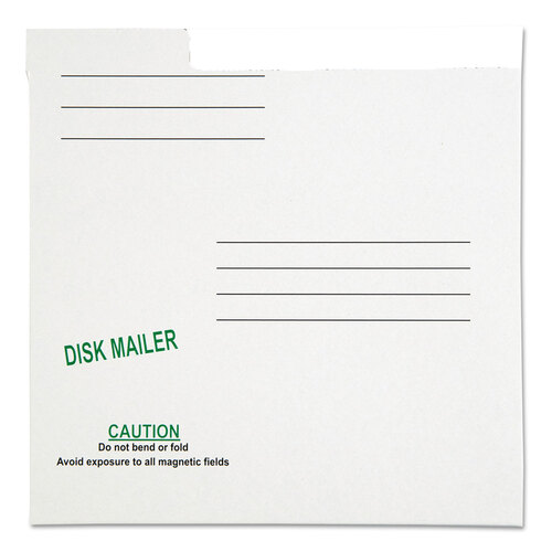 QUA64112 - Quality Park - Redi-File Disk Pocket/Mailer for CDs/DVDs, Square Flap, Tuck-Tab Closure, 6 x 5.88, White, 10/Pack