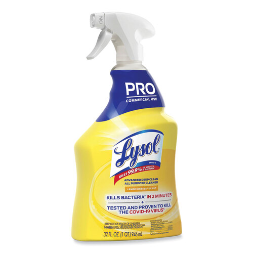 RAC00351EA - Reckitt Benckiser - Reckitt Benckiser Advanced Deep Clean All Purpose Cleaner, Lemon Breeze, 32 oz Trigger Spray Bottle