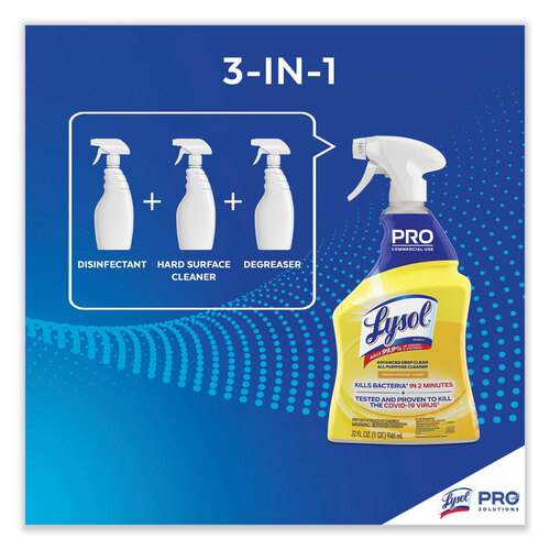 RAC00351EA - Reckitt Benckiser - Reckitt Benckiser Advanced Deep Clean All Purpose Cleaner, Lemon Breeze, 32 oz Trigger Spray Bottle