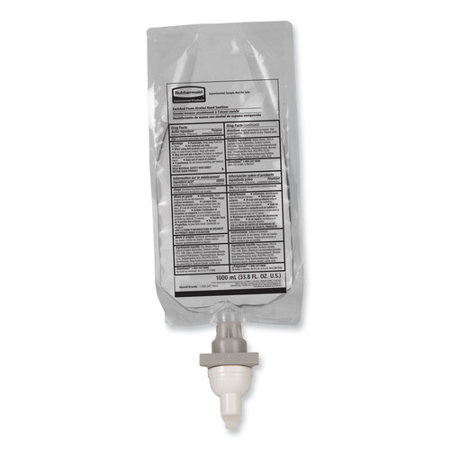 RCP2080803 - Rubbermaid Commercial - AutoFoam Refill With Alcohol Foam Hand Sanitizer, Clear, 1,000 mL, Fragrance-Free, 4/Carton
