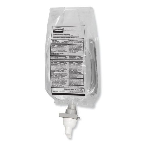 RCP2080803 - Rubbermaid Commercial - AutoFoam Refill With Alcohol Foam Hand Sanitizer, Clear, 1,000 mL, Fragrance-Free, 4/Carton