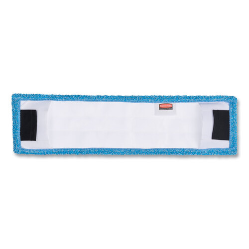 RCP2132427 - Rubbermaid - Adaptable Flat Mop Pads, Microfiber, 19.5 x 5.5, Blue