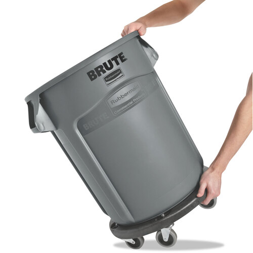 RCP262000GRA - Rubbermaid Commercial - Vented Round Brute Container, 20 gal, Plastic, Gray