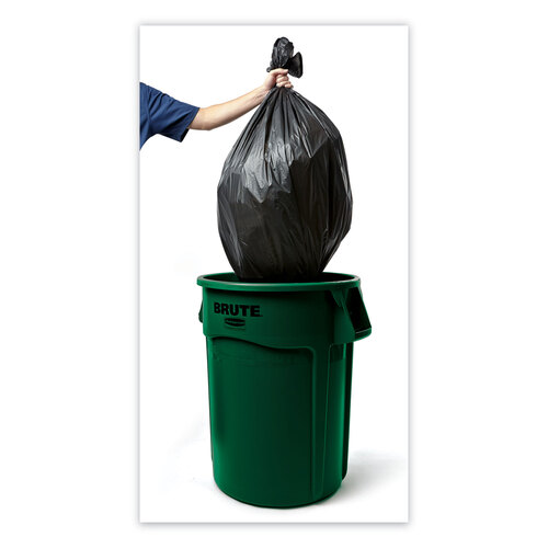 RCP2632DGR - Rubbermaid Commercial - Vented Round Brute Container, 32 gal, Plastic, Dark Green