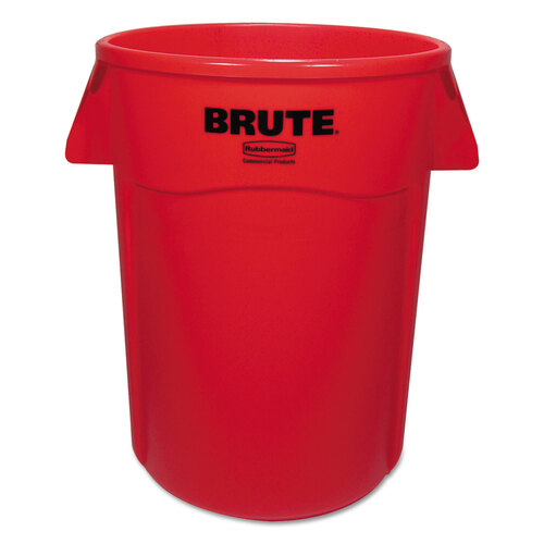 RCP264360REDEA - Rubbermaid Commercial - Vented Round Brute Container, 44 gal, Plastic, Red