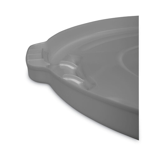 RCP265400GY - Rubbermaid Commercial - Round Flat Top Lid, for 55 gal Round BRUTE Containers, 26.75&quot; Diameter, Gray