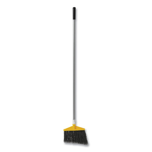 RCP6385GRA - Rubbermaid Commercial - Angled Large Broom, 48.78&quot; Handle, Silver/Gray