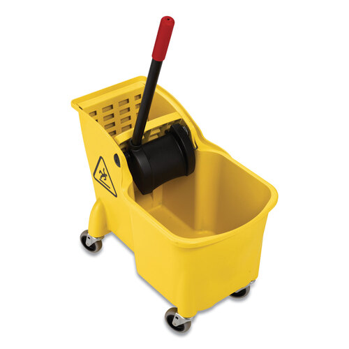 RCP738000YEL - Rubbermaid Commercial - Tandem 31-Quart Bucket/Wringer Combo, Reverse, Yellow