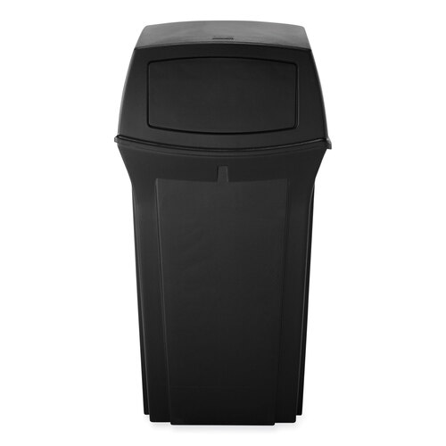 RCP917188BLA - Rubbermaid Commercial - Ranger Fire-Safe Container, 45 gal, Structural Foam, Black