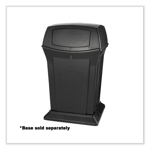 RCP917188BLA - Rubbermaid Commercial - Ranger Fire-Safe Container, 45 gal, Structural Foam, Black