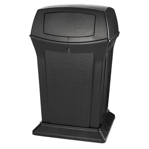 RCP917188BLA - Rubbermaid Commercial - Ranger Fire-Safe Container, 45 gal, Structural Foam, Black