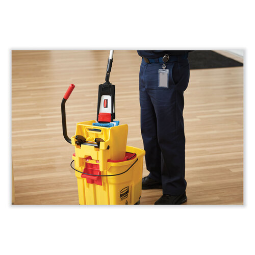 RCPFG618688YEL - Rubbermaid Commercial - WaveBrake 2.0 Bucket/Wringer Combos, Side-Press, 44 qt, Plastic, Yellow