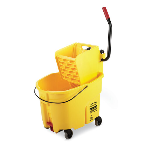 RCPFG748000YEL - Rubbermaid Commercial - WaveBrake 2.0 Bucket/Wringer Combos, Side-Press, 26 qt, Plastic, Yellow