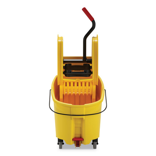 RCPFG757688YEL - Rubbermaid Commercial - WaveBrake 2.0 Bucket/Wringer Combos, Down-Press, 44 qt, Plastic, Yellow