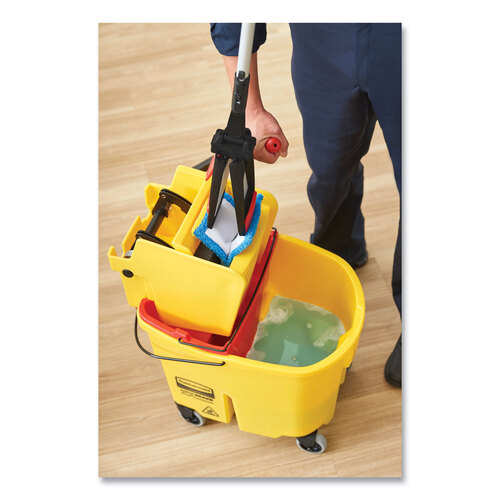 RCPFG758888RED - Rubbermaid Commercial - WaveBrake 2.0 Bucket/Wringer Combos, Side-Press, 35 qt, Plastic, Red