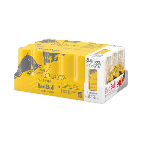 The Yellow Edition Tropical Energy Drink, Tropical Punch, 8.4 oz Can, 24/Carton The Yellow Edition Tropical Energy Drink, Tropical Punch, 8.4 oz Can, 24/Carton