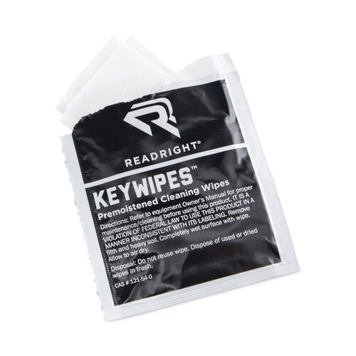 REARR1233 - Read Right - KeyWipes Keyboard Wet Wipes, 6.88 x 5, 18/Box