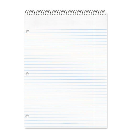 RED31186 - National Brand - Porta-Desk Wirebound Notepads, Medium/College Rule, Randomly Assorted Cover Colors, 80 White 8.5 x 11.5 Sheets