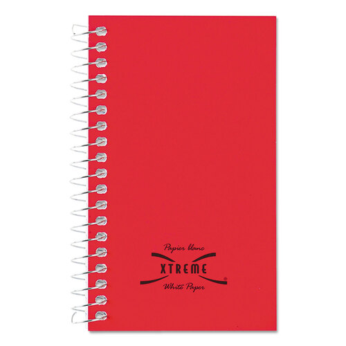 RED31220 - National Brand - Paper Blanc Xtreme White Wirebound Memo Books, Narrow Rule, Randomly Assorted Covers, 5 x 3, 60 Sheets