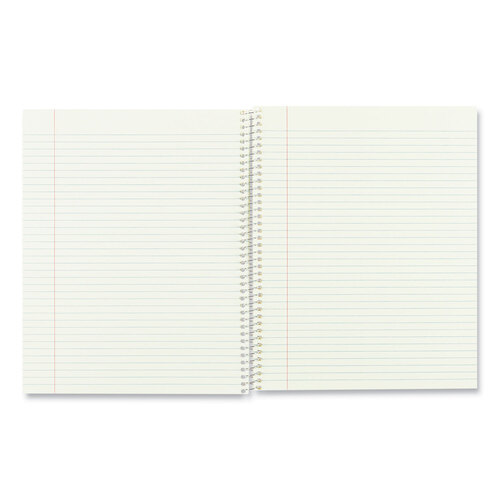 RED33008 - National Brand - Single-Subject Wirebound Notebooks, 1 Subject, Narrow Rule, Brown Cover, 10 x 8, 80 Eye-Ease Green Sheets