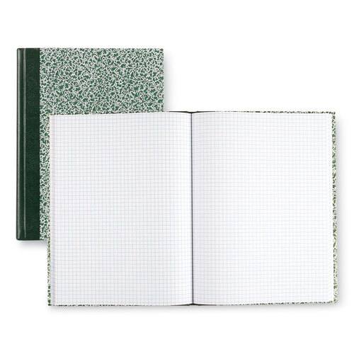 RED53010 - National Brand - Lab Notebook, Wide/Legal Rule, Green Marble Cover, 10.13 x 7.88, 96 Sheets