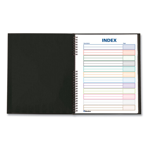 REDA10150BLK - Rediform - NotePro Notebook, 1-Subject, Medium/College Rule, Black Cover, (75) 11 x 8.5 Sheets