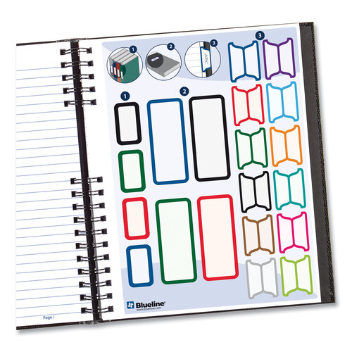 REDA10300BLK - Blueline - NotePro Notebook, 1 Subject, Medium/College Rule, Black Cover, 11 x 8.5, 150 Sheets