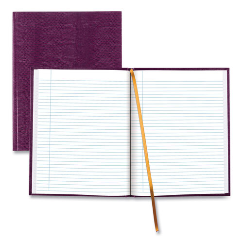REDA1095 - Rediform - Executive Notebook with Ribbon Bookmark,1 Subject, Medium/College Rule, Grape Cover, (75) 10.75 x 8.5 Sheets